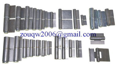 welding hinge butt hinge, kinds of  iron gate weld on hinge, finishing:self color, zinc plating, steel materia