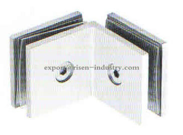 Glass partiting brace RS1826, 90 degree, double, material satinless steel, finishing stain, mirror