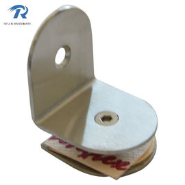 Glass partition brace RS1834, 90 degree, single, material stainless steel, finishing satin, mirror