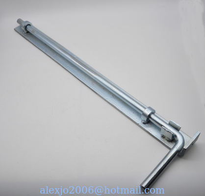 Long Galvanized Door latch DL609, lock for door Size: 18" and 24"
