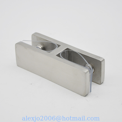 Stainless steel Glass Clamps 180 degree RS2313 plus, 80X25mm, thickness 5mm, SS304 satin, mirror, black