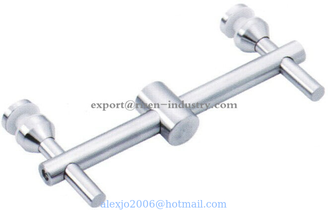Stainless steel Handrail bracket glass to glass RS337, Finishing satin or mirror