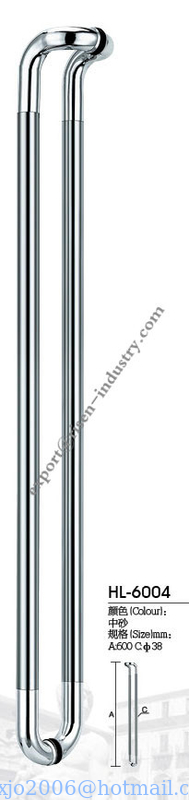 Stainless steel door handle HL6004, dia38 X 600
