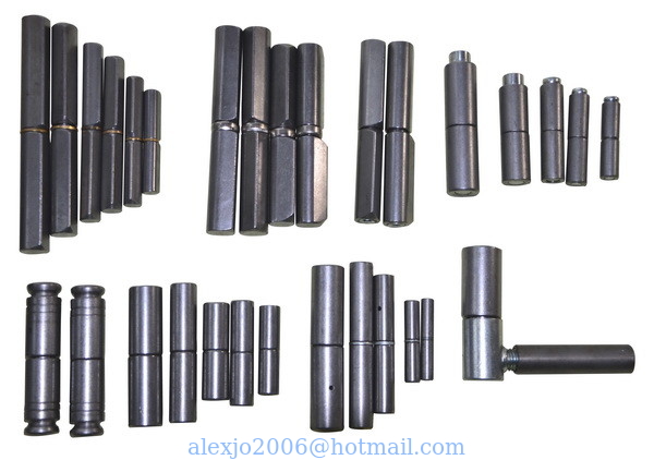 welding hinge piston hinge, barrel weld on hinge, material steel, finishing self color or zinc plating