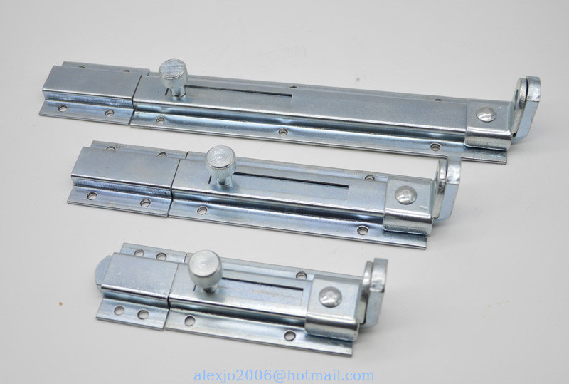 Steel Door bolts/latch DL601, Size: 100MM,130MM, 150MM, 180MM, 225MM, 250MM, Galvanized bolt lock for door