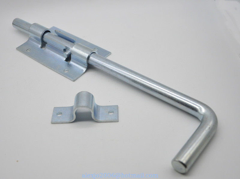 heavy duty Door Latch DL610, lock for door Size: 350, white zinc plating