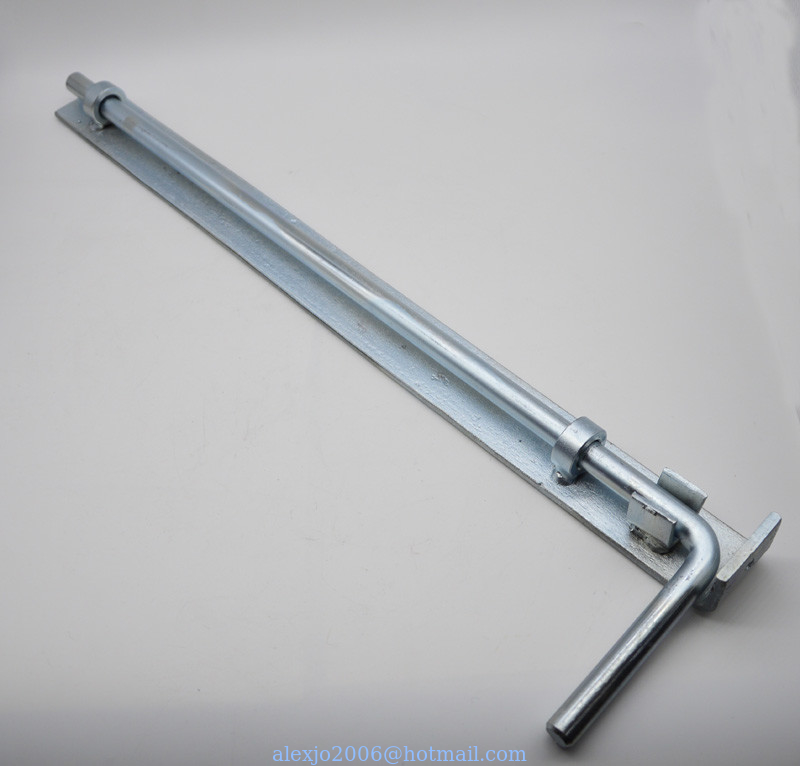 Long Galvanized Door latch DL609, lock for door Size: 18" and 24"