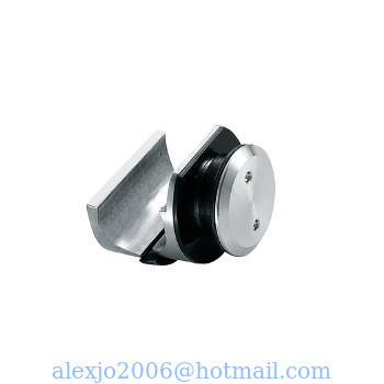 Clamp fixing for track GL-003, stainless steel 304, finishing satin, for bathroom door