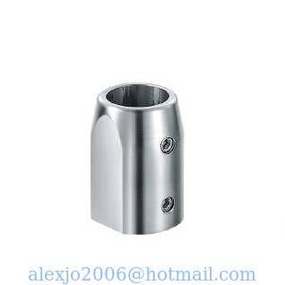 Glass Sliding Door Seriers sliding sleeve GL-007, stainless steel 304, finishing satin, for bathroom door