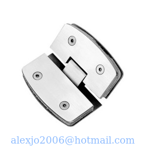 Bathroom glass clamp RS1812, 90# Camber 135 degree, stainless steel, Satin and mirror