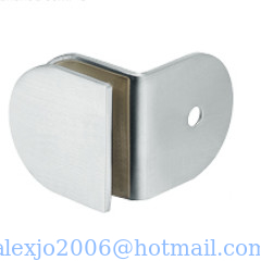 Glass partition brace RS1834, 90 degree, single, material stainless steel, finishing satin, mirror